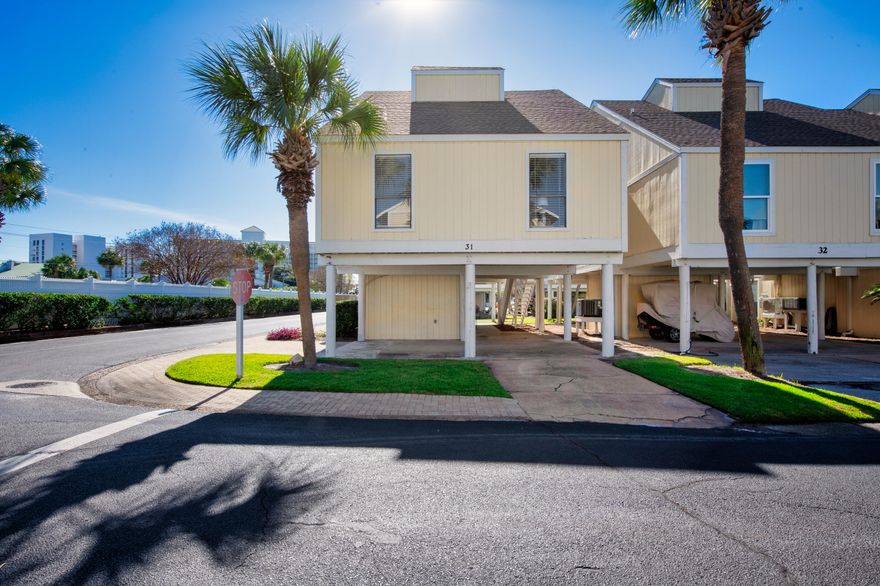 **Lender credit available with use of preferred lender!** Welcome to Beachaholic (aka Sandpiper Cove Unit 31) where your coastal addiction awaits! Located in the heart of Destin within the amazing Sandpiper Cove community, Unit 31 is a fully remodeled, standalone slice of beachy bliss that checks all the boxes - and then some. This 3-bedroom, 2-bathroom beauty is bright, cheery, and bursting with coastal charm. Think beach cottage vibes and sunshine! Step inside and you'll instantly feel the carefree vacation energy. From the light-filled interiors to the breezy decor, every inch is designed for chill days and good times. Sip your morning coffee or evening cocktail on your private balcony, and let the salty air work its magic. The first floor you'll find 2 bedrooms and a full bathroom, while upstairs you'll discover your private owner's oasis! Seller has great rental history and was top 3 for bookings in Sandpiper Cove in 2025. They have a repeat snowbird in place too so you don't have to worry about that winter slow season!