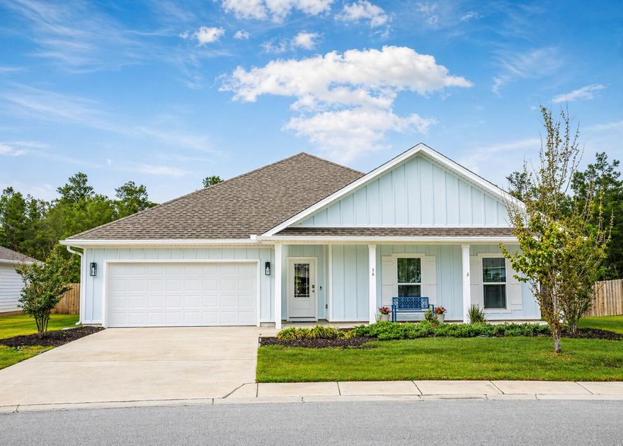 Welcome to 56 Secluded Circle in Freeport, where space, comfort, and coastal convenience come together. This 4BR, 2.5BA home is just a short drive to the beaches of 30A, Santa Rosa Beach, Miramar Beach, Destin, and Panama City Beach, and is conveniently located near Eglin Air Force Base and Duke Field. Interior features include luxury vinyl plank flooring, quartz countertops, trey ceilings, and an open-concept layout ideal for everyday living and entertaining. Exceptional storage throughout includes multiple closets and floored attic space. Enjoy a large, fenced backyard perfect for outdoor living, pets, or a future pool. A standout feature of this property is its exceptional storage design, including generous bedroom closets, a dedicated linen closet, coat closet at the entry, a convenient laundry room storage closet, and floored attic storage--offering rare flexibility for organization and long-term storage needs.