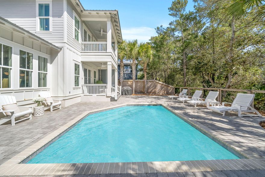 Perfectly positioned south of 30A in Seagrove, 76 Brown Street offers coastal charm, walkability, and modern comfort. This beautifully appointed beach house features a private pool and is just a short stroll to Eastern Lake Beach Access with nearly 400 feet of shoreline. Enjoy two nearby accesses and a quick bike ride to Seaside. Located in the sought-after Eastern Lake community, you're also close to Greenway Park, dining, coffee shops, and local boutiques. Inside features include oak floors, shiplap walls, 10-foot ceilings, built-in bunks, a mudroom, and a golf cart garage. Each bedroom has a private bath plus a separate guest suite. Conveys furnished and rental ready. like Wild Olives, Canopy Road Breakfast Cafe, Turbo Coffee, Local Cantina, and Pecan Jack's, along with Jonah Allen Art Gallery, charming boutiques, and access to scenic state forest trails.
Inside, the home is rich with character and thoughtful upgrades, including wire-brushed oak floors, shiplap walls, and soaring ten-foot ceilings throughout. Designed for both comfort and functionality, it features built-in bunk beds, a mudroom with custom cubbies, and a golf cart garage--perfect for embracing the 30A lifestyle. Each bedroom offers its own private bathroom, providing privacy and convenience for family and guests alike. The property also includes a private guest suite located on the lower level, ideal for hosting visitors or creating a separate oasis.  This home is perfectly suited as a primary residence, vacation getaway, or a  rental investment, conveying furnished and with a golf cart. 
76 Brown Street delivers the ultimate combination of location, style, and laid-back luxury in one of 30A's most sought-after neighborhood