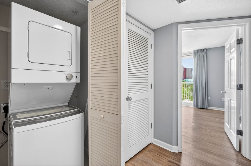 Let it be SUNSHINE - PRICED TO SELL! This beautifully maintained 3-bedroom, 3-bath condo is conveniently located on the second floor--no waiting for elevators. The highly desirable floor plan features wraparound balconies and additional windows, filling the space with natural light. The third bedroom offers its own private ensuite with a mini kitchen--perfect for guests or rental flexibility. Two bedrooms and the living room provide direct access to the spacious balcony, ideal for enjoying the coastal breeze. Recent updates include flooring, drapes, and a renovated primary bathroom shower, all completed just two years ago. The Terrace is located in one of the most popular vacation complexes on the Emerald Coast. Terrace at Pelican has their own pool and grill area, and owners and guests at Terrace have unlimited use to all of Pelican Beach amenities including direct beach access, multiple beachfront pools (including indoor/outdoor options), hot tubs, indoor sauna & steam room, a fitness center, tennis courts, pickleball, on-site café and tiki bar, game room and security gate This condo makes it a great investment, second home or primary residence being in the heart of Destin