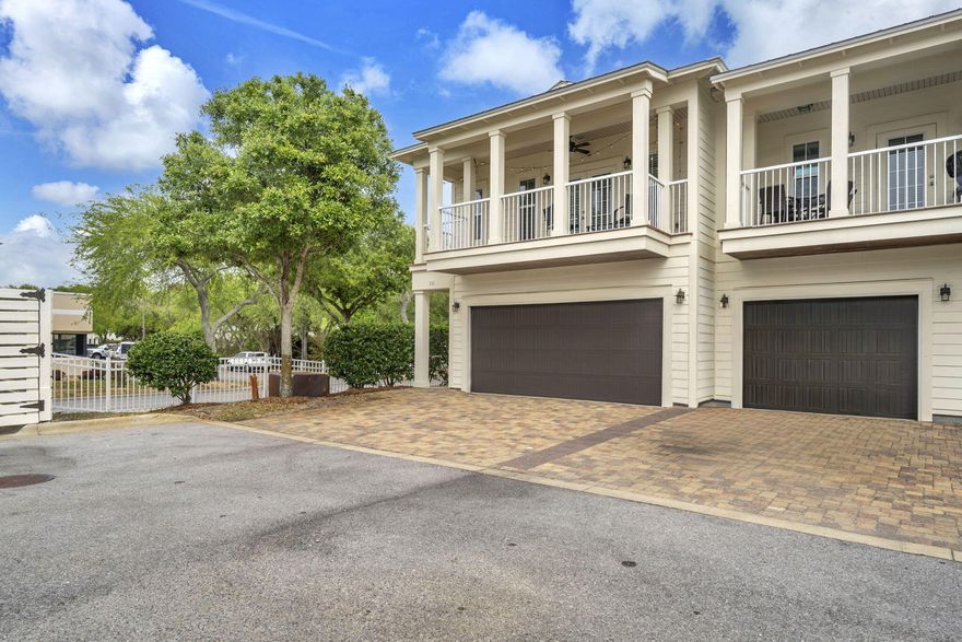 You'll love this stunning, fully furnished 4 bed/3 bath/1,983 sq ft townhouse in the heart of Crystal Beach with a community pool! This end-unit gem offers privacy and will not disappoint as a primary residence, second home or investment/AirBnB property. Highlights include the large 2-car garage, modern decor & furnishings throughout, along with the living area and master bedroom on the second floor. You can also enjoy views of the community from your balcony as well! Perfectly situated between Destin Commons and the white sand beaches (only 3 blocks away), the community of One Twenty Five Crystal Beach Drive is ideal for shopping and going out to restaurants, the movie theater, bowling alley and more. Call for a showing now!