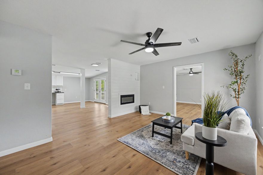 Newly remodeled and move-in ready, this beautifully updated 2-bedroom, 2.5-bath home sits on a full acre in peaceful Laurel Hill, FL and offers the perfect blend of comfort, space, and functionality. Inside, you'll find fresh updates throughout including new flooring, fresh paint, stylish new fixtures, and a bright, refreshed interior. Both bedrooms are generously sized, offering plenty of space to relax and unwind. The spacious primary suite features a stunning fully remodeled bathroom with a huge tiled walk-in shower and double vanity. Outside, enjoy the privacy and possibilities of 1 acre with plenty of room for gardening, recreation, or additional outdoor living. A detached shed and workshop provide excellent storage and workspace for hobbies, tools, or equipment. Major updates include a new roof in 2025, making this home as practical as it is inviting. A rare opportunity for updated country living with room to spread out.