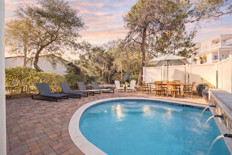 Exemplifying fine 30A living, this stunning residence has been curated for rejuvenating vacations and unforgettable memories in Blue Mountain Beach. The home may serve as a cherished retreat for you and your family as well as a top-producing rental property with projections at $216K and cash on cash return projections at 6.3% annually. Designed with excellent craftsmanship, this charming home conveys fully-furnished and ready for breezy days along 30A. The home offers the ideal pairing of indoor and outdoor living spaces with its luxe pool patio and heated private pool just steps from gorgeous sliding glass doors. The chef's kitchen showcases a stately curved vent hood, gas range, stunning island and high-end appliances. Positioned just a four minute walk from the sand and one minute walk from Blue Mountain Beach Creamery, this property exemplifies the finest living 30A has to offer. Explore this wonderful home crafted for relaxation and unique experiences on 30A!