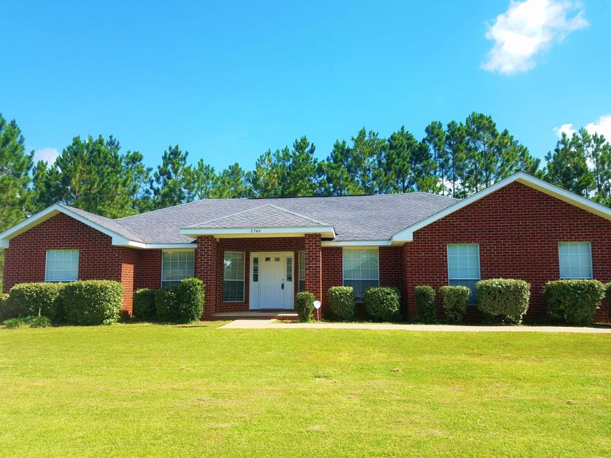 BACK ON THE MARKET!!! This beautiful home has just been professionally painted and you will love it! Be the first to tour this spacious home in the peaceful subdivision of Adrian Woods! This all brick, 3 bedroom, 2 bath home provides an open and split floor plan and is move-in ready. There is plenty of room for everyone with the dining room & additional bonus room that can be used for an office, play room, craft room or an extra living room. The large kitchen with a breakfast bar & breakfast nook is great for convenient cooking, while, the living room provides a cozy corner fireplace, vaulted ceilings, & triple sliding doors that lead to a large patio for entertaining & outdoor fun! The huge Master Suite has private patio entry, walk-in closets, dual vanities, & separate tub/shower. This unique neighborhood provides fishing ponds and allows RV/Boat Parking, just walking distance to Pensacola Bay, and a short drive to the Garcon Point Boat Ramp, I10, the Garcon Point Bridge, Gulf Breeze and the Beaches.