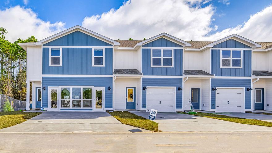 Welcome Forest Shores Villas! The thoughtfully designed interior unit offers 3 bedrooms, 2.5 bathrooms, and a 1-car garage. As you enter inside, you will feel right at home with beautiful EVP flooring at your feet, leading you to the open living room and kitchen or the spacious upstairs. In the kitchen and bathroom, you will find gorgeous quartz countertops and stainless-steel appliances in the kitchen. For added security, every home comes equipped with Our Home is Connected package, which offers many convenient devices. Located across from the Santa Rosa Sound, you will find glistening Gulf Coast beaches a within a short drive and local stores/restaurants just around the corner. These homes offer easy access to Hurlburt Field (10-minute drive) and Navarre Beach (15-minute drive). ALL LISTING pictures, colors, features, and size may vary. Square footages are approximate.