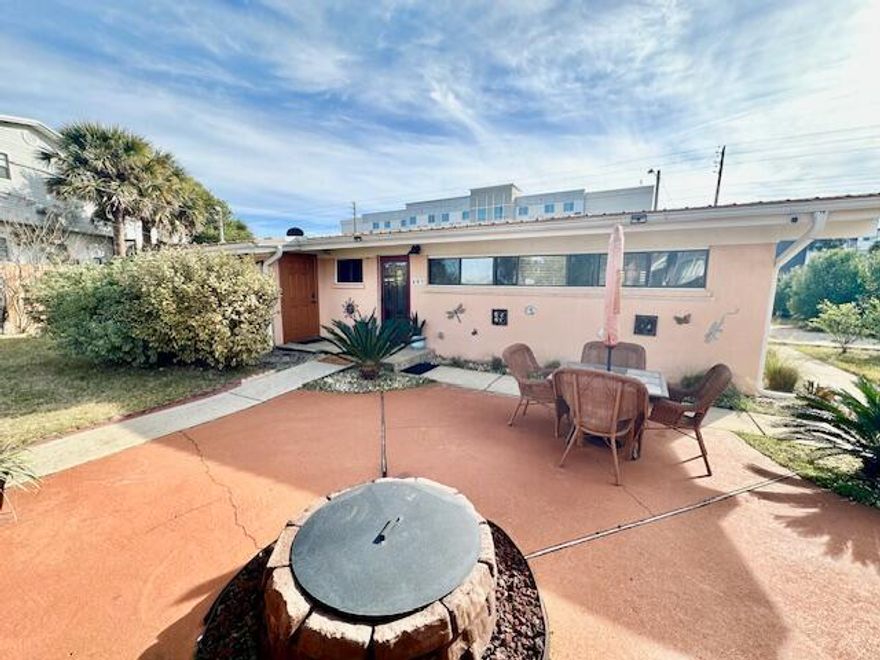 AVAIL: 4/22. SEC DEP= $2,400 - can be broken up in 2 mo. installments if qualified. This quaint 2 bedroom 2 bath beach house is the perfect Okaloosa Island retreat. This charming 1 story single family home offers a fantastic opportunity to live just across the street from the beach. As you enter, you'll be greeted by an open floor plan that creates a spacious & inviting atmosphere. The entire house boasts tiled floors throughout for easy clean up. The kitchen is equipped w/ sleek stainless steel appliances & a breakfast bar, perfect for preparing delicious meals & entertaining guests. There is also a split bedroom plan for extra privacy. With lots of outdoor space & a large backyard, you'll have plenty of room to relax, entertain & soak up the Florida sunshine. Don't miss out on this incredible opportunity to live in a beachside paradise! Owner may consider a small pet w/ a pet fee.