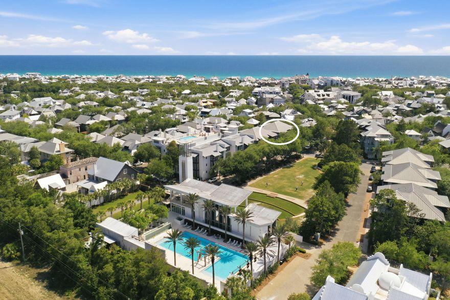 Nestled in the heart of Rosemary Beach, this beautifully updated top-floor 2 Bedroom, 2 Bath Flat offers the perfect blend of modern comfort, smart-home convenience, and an unbeatable walkable location. Positioned on the top floor for added privacy and natural light, the residence has been thoughtfully upgraded throughout with recessed lighting featuring Philips Hue smart integration, creating customizable ambiance at the touch of a button. The kitchen has been refreshed with freshly painted cabinetry, updated hardware, and custom pull-out cabinet organizers designed for both style and functionality. New stainless appliances, including an LG refrigerator and Frigidaire oven, add a sleek, modern touch along with the waterfall quartz countertop. Additional recent improvements include a water heater, brand-new washer and dryer, and modern high-end ceiling fans throughout the home. Every detail has been carefully considered to create a move-in-ready coastal retreat.

Ideally situated within Rosemary Beach, this Flat is just half a block from the Owners' Pool, two blocks from the Rosemary Fitness Center and tennis courts, and a short one-minute stroll to the charming shops and dining of downtown Rosemary. The sugar-white sands and emerald waters of the Gulf are only four blocks away, making this an exceptional opportunity to enjoy the very best of Gulf side living. Rarely do top floor Flats become an opportunity for purchase. Allow us to welcome you home. It's a very special place.
