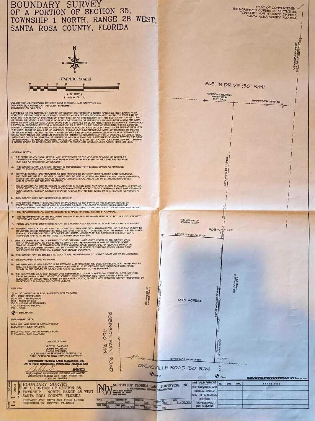 NO RECORDED SUBDIVISION - Land