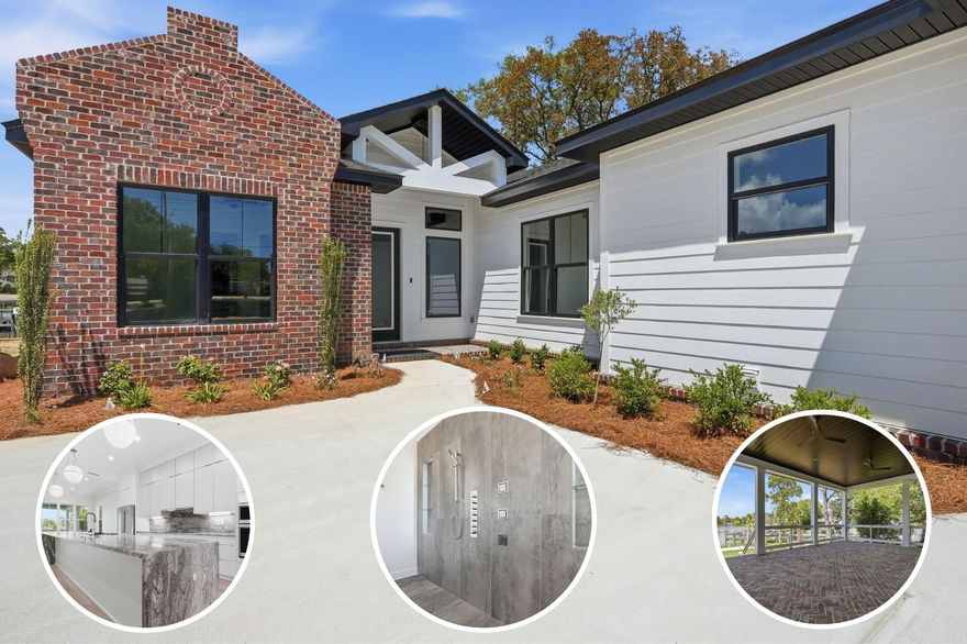 Modern Waterfront Marvel with Dock, Boat Slip, & Luxe Details!

Welcome to the pinnacle of coastal luxury living! This brand-new modern masterpiece is a showstopper inside and out--offering 4 spacious bedrooms, 3.5 lavishly appointed baths, and direct waterfront access with dock and boat slip.

Step inside and feel the difference--crafted with 2x6 construction, impact-rated windows and garage doors, and soaring 8' solid core interior doors throughout. Every inch of this home radiates upscale elegance and cutting-edge design.

The heart of the home features an open-concept living space bathed in natural light with LED recessed lighting, gas appliances, and sleek finishes made for entertaining. The chef's kitchen flows seamlessly into the living and dining areas with panoramic water views as your backdrop.

Retreat to the waterfront primary suite, your private sanctuary, where mornings begin with serene water vistas and evenings end in a spa-like oasis. Indulge in the stand-alone, double-entry "love-making" shower, soak in the free-standing tub, and enjoy luxury redefined.

With a 3-car garage, gas amenities, and every modern detail meticulously designed-this home is not just built to impress, it's built to last.

Live bold. Live waterfront. Live modern.