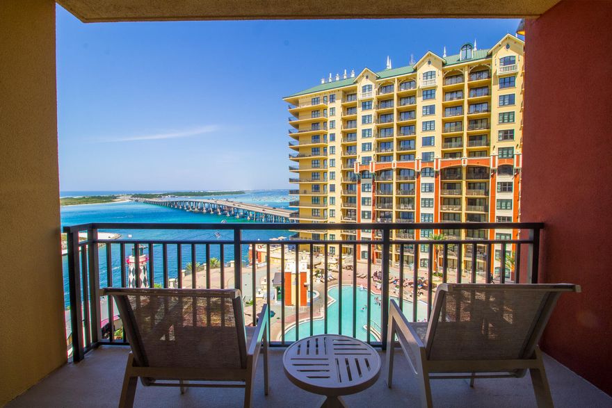 Fractional Ownership! Share B for sale. This share offers 6 weeks of usage each year in a two-bedroom condo with an additional bunk room, accommodating up to 8 guests comfortably. The condo boasts views overlooking the East Pass, Destin Bridge, Crab Island, and the Gulf of Mexico. Imagine waking up to these breathtaking water views every day! As a fractional owner, you'll have access to a wealth of amenities, including: The Spa at Emerald Grande, East Pass fitness center equipped with cardiovascular equipment and free weights, water beach shuttle service to our beach, Grande Vista Pool Deck for relaxation and leisure, and much more. This is a fantastic opportunity to own a share of a luxurious property in a prime location, offering unparalleled views and access to top-notch amenities.