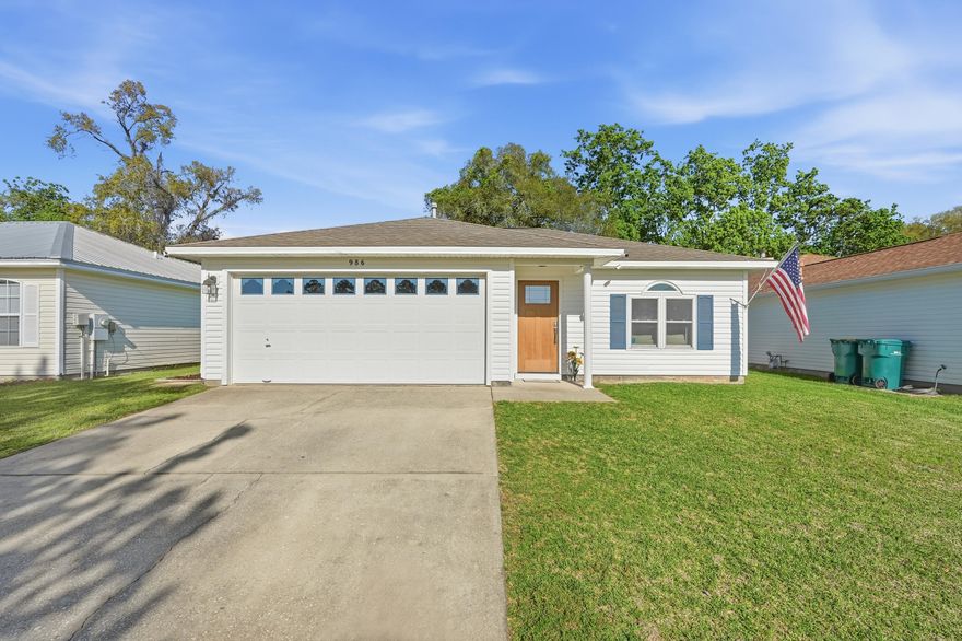 This well-maintained home is truly move-in ready, with all the big-ticket items already updated for peace of mind. Recent improvements include a new roof (2020), HVAC system (2023), water heater (2023), new appliances, updated fixtures and faucets, and durable vinyl plank flooring throughout.

Ideally located in Fort Walton Beach, this home offers exceptional convenience--just 7.4 miles to Hurlburt Field, 8 miles to Eglin Air Force Base, and less than 7 miles to the beautiful white sandy beaches of the Emerald Coast.

Step through the new front door into a spacious living room filled with natural light, creating a warm and inviting atmosphere. The primary bedroom offers ample space for a full furniture set, while the en-suite bathroom features double vanities for added convenience.

Enjoy outdoor living in the fenced backyard, perfect for relaxing, entertaining, or play, complete with a sprinkler system on a well.

Security cameras do not convey.