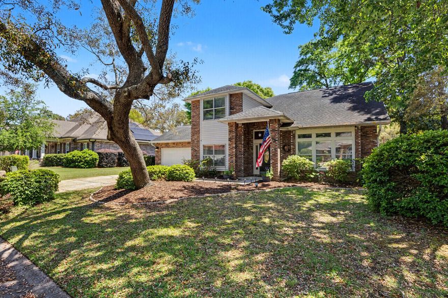 Welcome to this beautifully maintained home in the highly sought-after Bluewater Bay area of Niceville. Located within a gated golf course community of Southwind, this property offers a prime setting with convenient access to local amenities and a short drive to the white-sand beaches of the Emerald Coast.

Step outside to your own private retreat featuring a newly added resort-style pool and spa, surrounded by an expansive pavered pool deck--perfect for relaxing or entertaining. A built-in fire pit creates the ideal space to enjoy evenings outdoors year-round. The backyard is being refreshed with new sod, offering a lush and inviting outdoor space.
Positioned along the golf course, this home provides a scenic backdrop and a sense of openness while still offering privacy. 

SEE MORE...
 Inside you will enjoy 4 bedrooms with 3 full bathrooms, a semi-open kitchen/living space, and a separate formal dining room and den. The kitchen features granite countertops and stainless steel appliances with a gas stove and a breakfast bar overlooking the living room with built-in shelving and gas fireplace. 
Upstairs the spacious primary suite has awesome features of its own! After a long day, relax away in the oversized soaker tub and then step out on your upper deck to enjoy the sunset. 
 
Experience the benefits of living in Bluewater Bay, known for its golf, recreation, and convenient location near shopping, dining, and major roadways. This is a rare opportunity to own a home that blends lifestyle, location, and outdoor living.