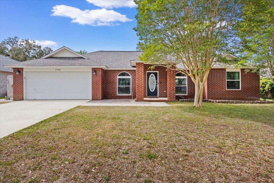 Beautiful pool home with neighborhood water access in the friendly, waterfront community of Villa Danielle! This all-brick home features a spacious split floor plan with 4 generously sized bedrooms, offering both comfort and functionality. Inside, you'll find a formal dining room, a cozy breakfast nook, and a bright sunroom that is fully heated and cooled--perfect for year-round enjoyment. The inviting living room showcases vaulted ceilings, oak hardwood floors, and a charming wood-burning fireplace.
The kitchen is well-appointed with newer modern slate appliances, quartz countertops, and a large stainless-steel sink, creating both style and practicality for everyday living and entertaining. Step outside to your private backyard oasis featuring a large pool, expansive patio, and plenty of lawn space--ideal for relaxing, hosting gatherings, or enjoying the Florida lifestyle.