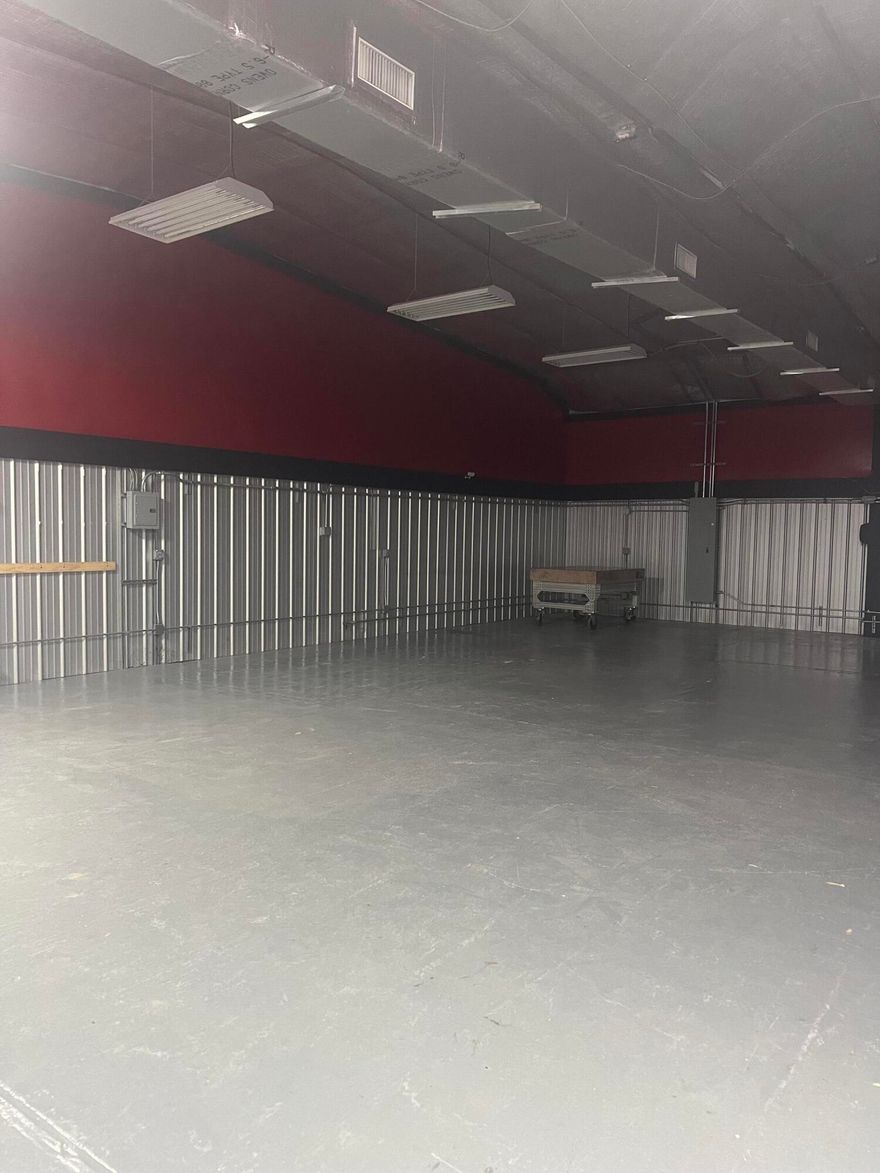 Warehouse with office, bathroom and break-room. Additional warehouse and office space available.