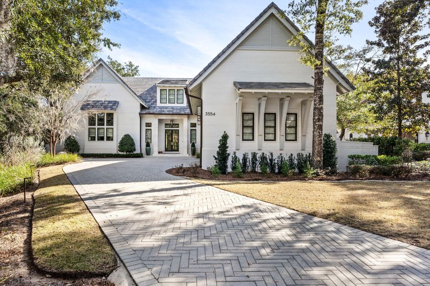 STUNNING 4 BEDROOM 4.5 BATH HOME IN BURNT PINE AT SANDESTIN GOLF & BEACH RESORT WITH METICULOUS ATTENTION TO DETAIL. DESIGNED BY RENOWNED ARCHITECT GEOFF CHICK & ASSOC. AND BUILT BY CHASE GREEN CONSTRUCTION. This One of a Kind House sits in PRIVACY Off the Street in the Oak Trees in The Preserve. Vaulted Ceilings with Beams in this Open Floor Plan House. Gourmet Kitchen with Top of the Line Appliances & Pantry Opens to the Dining & Living Room Areas of the home. Retractable Sliding Doors Open to an Immaculate Screened Porch with a Gourmet Summer Kitchen. Private First Floor Main Bedroom with Coiffered Ceilings and 2 Large Walk In Closets. Upstairs has 3 bedrooms 3 Baths, a 2nd Living Area and Office. Salt Water Pool Set Amongst the Oak Trees,  3 Car Garage & Full House Generator.