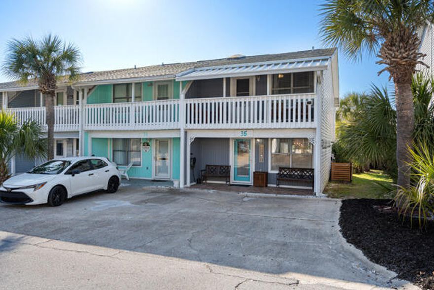 BRING AN OFFER! END UNIT! Come see this in person!! Discover your dream getaway at this stunning end-unit townhome in beautiful Panama City Beach! With 2 huge bedrooms, a newly remodeled interior, and a huge back porch perfect for soaking up the sun, this fully furnished gem is ready for you to move in. Enjoy the community pool and envision the rental potential if you choose to share this paradise. 50K IN RENTAL POTENTIAL! WOW! Ask for A CASH FLOW SHEET! Don't miss out on this opportunity! Call TODAY for a showing! EASY SHOW!