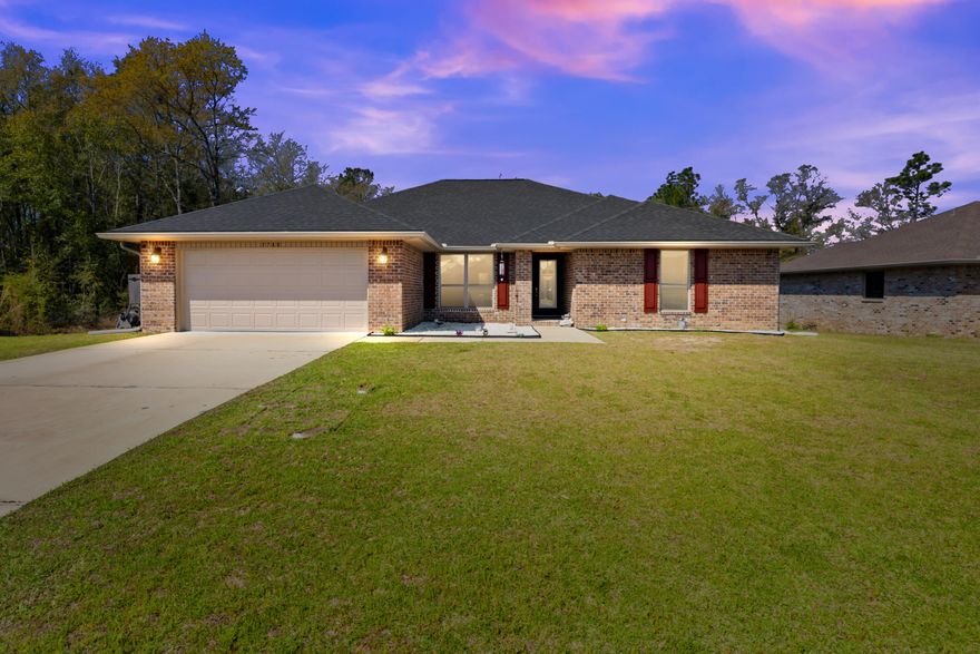 2.99% ASSUMABLE FHA loan offers a rare opportunity to secure an exceptionally low interest rate while owning a beautifully upgraded, move in ready 2021 home. Combining modern construction, thoughtful upgrades, and a highly desirable split floor plan, this home delivers both comfort and functionality.
This four-sided brick home offers excellent curb appeal and a spacious open floor plan designed for everyday living and entertaining. The kitchen serves as the heart of the home, featuring upgraded granite countertops, a very large island, abundant prep space, and seamless flow into the main living areas. Just off the kitchen, a spacious den or office provides flexible space for working from home, a playroom, or an additional living area.
The split floor plan provides privacy, with the primary suite located on one side of the home and three additional bedrooms on the opposite side. A Jack and Jill bathroom connects two of the secondary bedrooms, creating a practical layout for families or guests. The primary suite includes an upgraded bathroom featuring large closet, double vanities, a separate walk-in shower, garden tub, and a spacious layout designed for relaxation.
The homes sits on .28 acres and is already fitted with gutters. Step outside and enjoy the oversized 14' x 16' covered rear porch, perfect for entertaining or relaxing. The fenced backyard features three gates, an irrigation system and offers added privacy with no neighbors behind or to the left, creating an ideal setting for outdoor living, entertaining, or play. Schedule your tour today!