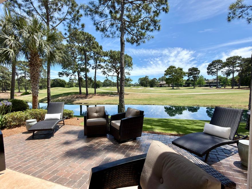 PROFESSIONAL PHOTOS COMING SOON** NEVER RENTED** FURNISHED** GOLF CART INCLUDED** Rare dual-view opportunity inside the gates of Sandestin Golf and Beach Resort. This furnished 4-bed, 4-bath Villa Lago home overlooks both the Baytowne Golf Course and serene water views from a premium lot few properties can match. The open-concept layout floods the interior with natural light, creating an airy, sun-drenched living space that feels as bright and breezy as the Emerald Coast itself. Hardwood flooring and updated countertops flow seamlessly from living to dining to outdoor living, making this one of the most turnkey offerings inside Sandestin's gates. Whether you're searching for a full-time Emerald Coast residence, a luxury Miramar Beach second home, or a rental investment, this is the  opportunity you have been waiting for.

What truly makes this home special is its location inside Sandestin Golf & Beach Resort. You're wrapped in 2,400 acres of 4-championship golf courses, a full serve marina, tennis center, miles of walking and biking trails, dining, shopping, and the freedom of golf-cart living.