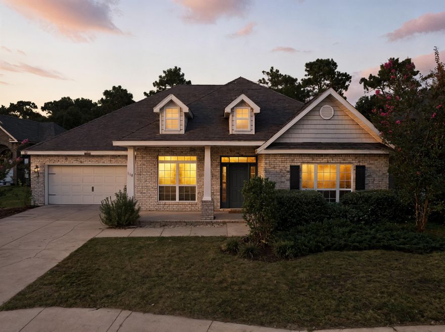 Welcome to your new home in the popular Peach Creek community! Ideally located minutes from beaches, schools, shopping, and more, this spacious property is located on a huge lot and perfectly blends comfort, convenience, and coastal living. Featuring an open-concept design with tray ceilings and abundant natural light, the home feels warm and inviting from the moment you step inside. This sought-after ''McKenzie'' floor plan offers an impressive 3,066 sq. ft. of living space, including 5 bedrooms, a large study, and a formal dining room — providing more than enough room to live, work, and entertain with ease. The kitchen is a true chef's dream, showcasing stainless-steel appliances, granite countertops, and a large island that's perfect for hosting family and friends. The brand new smart refrigerator has a see-through section and the microwave is also new (2025). 

The spacious master suite, set apart from the other bedrooms for added privacy, offers a relaxing retreat with a walk-in closet and a spa-like bathroom featuring dual vanities, a soaking tub, and a separate shower.

The additional four bedrooms are generously-sized, making them ideal for family or guests, with plenty of room to grow and adapt to your needs.

You'll also enjoy a 2-car garage and the perfect outdoor retreat. Sip your morning coffee on the back porch while overlooking forest views for extra privacy and a peaceful setting. With plenty of space for kids, pets, or entertaining, this backyard is ready for all your gatherings and quiet moments alike.

All of this is just minutes from the sugar-white beaches of 30A, as well as the area's best shopping, dining, and top-rated schools  giving you the perfect balance of a quiet neighborhood setting and the vibrant Emerald Coast lifestyle. Schedule your tour now!