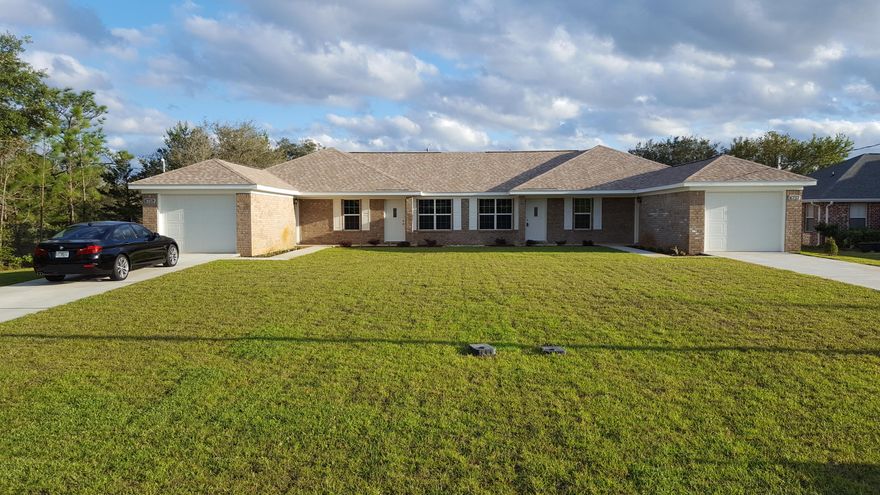 WHY RENT WHEN YOU CAN OWN! New Construction 3bed/2bath for only $167,000! Must see one-level townhome with large yard in highly sought after Holley By The Sea neighborhood. Beautifully upgraded with custom wood cabinets & island, pendant & recessed lighting, granite counters, Moen faucets and bathroom fixtures, Samsung appliances, cathedral ceilings and luxury vinyl tile throughout. Enjoy spending time outside on the covered front porch or barbequing on the back patio. Townhome also features a sprinkler system, 1 car garage and is minutes from the white sands of Navarre Beach. Owner has full access to Holley By The Sea amenities to include rec center with gym, Olympic-sized swimming pools, tennis courts, beach house, boat ramp, fishing pier & more. Call today to take a personal tour.