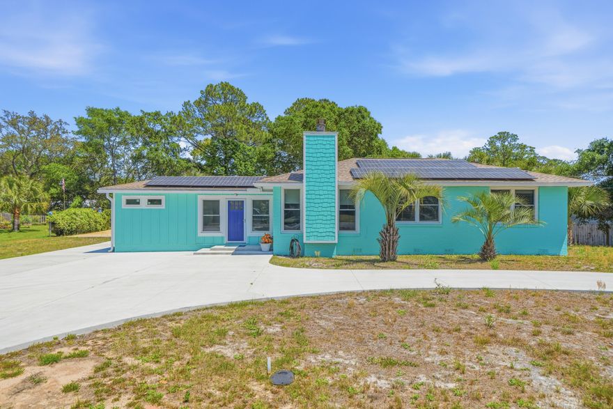 Beautifully remodeled from top to bottom, this Fort Walton Beach home offers a perfect blend of modern upgrades, functional layout, and exceptional outdoor living.

The interior features fresh paint, updated flooring, and a light-filled open layout designed for both everyday living and entertaining. The kitchen has been completely renovated with updated cabinetry, quartz countertops, stainless steel appliances, double ovens, gas range, and a large island providing ample workspace and seating.

The living area offers a comfortable gathering space with a fireplace and built-in shelving, while the adjacent sunroom showcases vaulted ceilings with exposed wood beams and abundant natural light, creating an ideal space to relax or entertain.

The home includes an updated bathrooms with a walk-in showers with built-in seating, combining both style and functionality.

Outdoor features set this property apart, including a private in-ground pool and a detached pool cabana with a full bathroom, providing convenience for guests and added flexibility.

Additional improvements include a 1-car garage with an attached bonus space, perfect for a home office, studio, or additional lounge area.

This property offers a rare combination of updated interior features, multiple living spaces, and outdoor amenities, all conveniently located near shopping, dining, and major roadways.