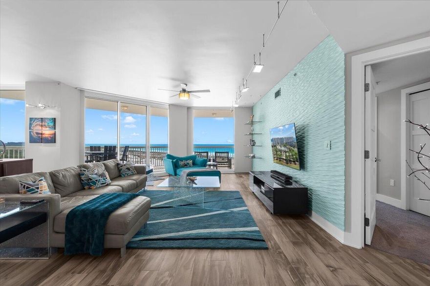 Luxury 3BR/3.5BA east-end corner unit (St. Barth's tower) at Silver Shells Beach Resort & Spa with sweeping Gulf views and direct outlook over Henderson Beach State Park. This elegant contemporary residence features custom furnishings, an open-concept layout, expansive windows, and two private balconies offering abundant natural light and coastal breezes. Each bedroom includes a private en-suite bath, while the primary suite offers balcony access and a spa-inspired bath. Additional highlights include a private garage with large storage room plus assigned storage locker. Enjoy resort-style amenities in this gated community offering private beach access, multiple pools (including a lagoon pool), fitness center, tennis, pickleball, basketball, dining, and more, all in the heart of Destin.