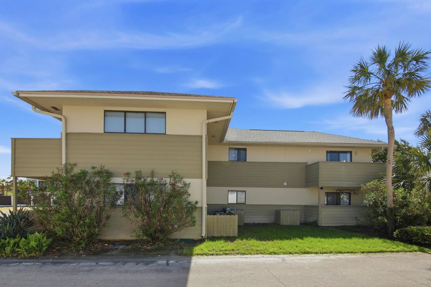 Escape to the ultimate coastal retreat with this charming one-bedroom condo, perfectly positioned just minutes from the sparkling waters of the Gulf of Mexico. Ideally located between pristine beaches, vibrant dining, Baytowne Wharf, and the Emerald Bay Golf Club, this home blends convenience with coastal lifestyle effortlessly. Step inside to discover a meticulously maintained interior, where wood-look LVP flooring stretches throughout, eliminating the hassle of sandy carpets and adding a warm, inviting feel. The kitchen is a bright and airy haven with sleek white cabinetry, modern appliances, and granite countertops, offering a seamless mix of contemporary style and timeless elegance.

The open-concept living and dining areas create a natural flow, perfect for entertaining or relaxing. While the community provides a shared laundromat, this unit also features space for a stackable washer and dryer for your convenience. Sliding glass doors flood the space with natural light and lead to a private deck, ideal for savoring your morning coffee or soaking in the serene surroundings.

Enjoy easy access to the community pool, maintained by the HOA, just steps from your door--a perfect alternative when you're not beach-bound. Recent updates include a new roof in 2024 and an HVAC system installed in 2022, giving you peace of mind year-round.

Whether you're seeking a smart investment property or a personal getaway, this condo sees strong rental demand and won't stay on the market long. Don't miss your opportunity to own a slice of Florida paradise!