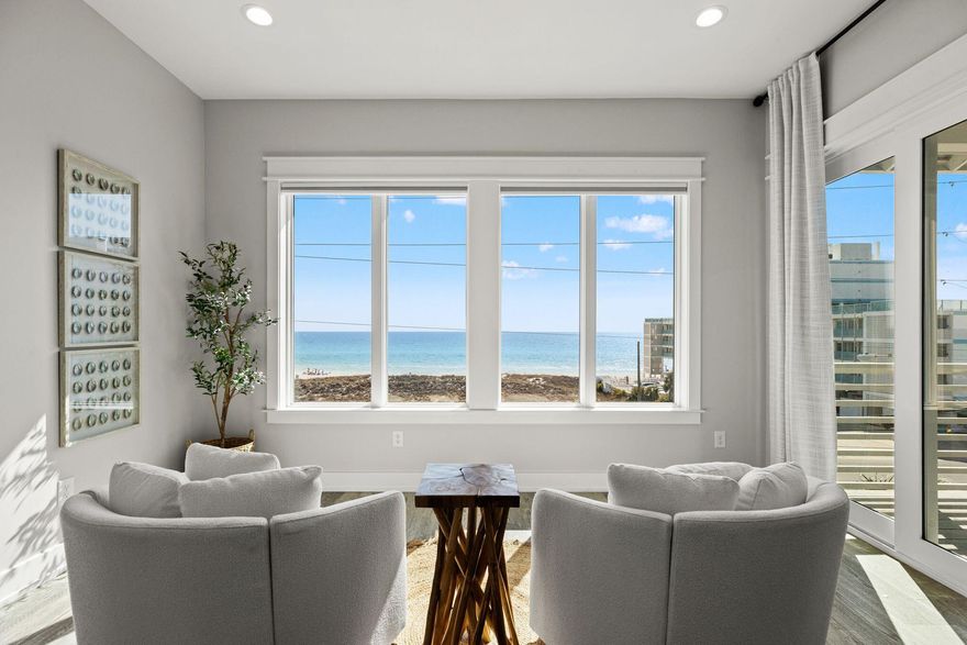 Positioned directly across from the Gulf with permanent, unobstructed views of the emerald waters, this 4,221 square foot coastal residence captures the full beachfront experience without compromise.

Designed for both entertaining and relaxed coastal living, the home offers expansive balconies perfectly oriented for sunrise coffee and sunset views. Inside, 7 bedrooms and 8 bathrooms provide the space and flexibility to host large groups with ease, configured to sleep 22 guests in beds.

Private deeded beach access gives you direct entry to the sugar white sands just steps away. With no HOA, ownership stays flexible whether you are looking for a primary residence, second home, or a high performing investment.

Built in 2023, the home offers the advantages of newer construction along one of Panama City Beach's most desirable stretches. Offered fully furnished and turnkey, it is ready for immediate use or continued rental income.

The property offers strong potential as a high performing short term rental, with projections approaching $350,000 annually based on comparable performance and market data. Detailed rental history, forward bookings, and supporting data available upon request. Buyers are encouraged to independently verify all income and projections.

Investors often explore strategies such as cost segregation and accelerated depreciation to enhance overall returns, depending on individual tax circumstances. Buyers should consult their tax professional to evaluate potential benefits.

With its size, rental capability, and newer construction, this property is well positioned for investment minded buyers seeking both income and long term advantages.

Ideally located just minutes from Pier Park, with easy access to shopping, dining, entertainment, and local excursions. The area is golf cart friendly, adding to the convenience and coastal lifestyle appeal.

Unobstructed Gulf views. No HOA. Strong investment potential. This is the kind of asset buyers wait for.