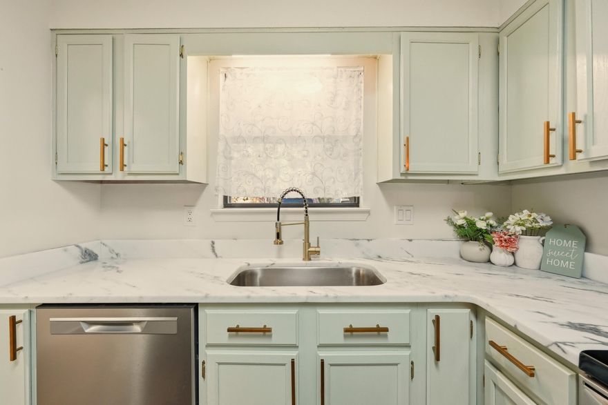 Beautifully renovated townhome in the heart of Fort Walton Beach. No HOA! Large corner unit for added privacy and extra space. Less than 6 miles from Hurlburt Field, Ft. Walton Beach dining, beaches and entertainment. This 2 story townhouse offers an open living room and dining room area  with a sliding glass door entry to the patio where you can enjoy the large privately fenced in back yard. Luxury Vinyl Plank flooring in all main areas and stairs. The upscale feel of the renovated kitchen includes luxury granite counter tops, stainless steel appliances, painted cabinets and a separate pantry. Adjacent to the living room is a spacious laundry room and a 1/2 bath. Upstairs you will find 2 large bedrooms with walk in closets, plush carpet, and a full spacious bathroom. Roof 2023, HWH 2022.