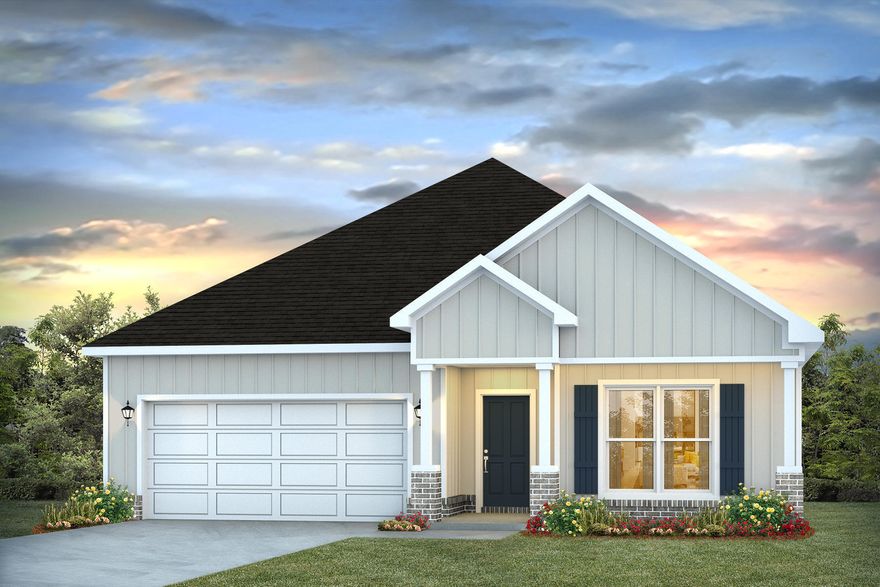 Welcome to Deer Ridge Crossing in Gulf Breeze, FL! The charming Rhett, one of our most popular & highly desirable Open Designs. 4 beds, 2 baths, covered patio & a 2-car garage. The Smart Home Connect System includes several Smart Home convenient devices. BEAUTIFUL, well-designed kitchen offers gorgeous Quartz countertops, relaxed living with a lg. island bar, quiet dishwasher, all stainless appliances, pantry, & spacious dining area. Bedroom 1 & adjoining bath feature a walk-in closet, Quartz double sink vanity, tub AND separate shower. Striking wood-look flooring throughout & Friese carpet in the bedrooms. Upscale home with great curb appeal. Convenient location. Must see!