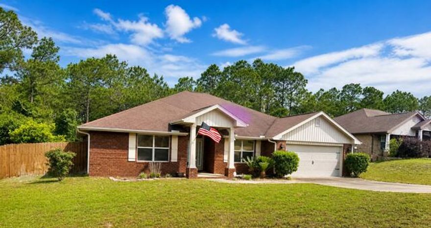 Welcome to South Crestview!  This ALL-BRICK home will have a NEW ROOF installed with an acceptable offer!  Ideally located for an easy commute to military bases and just a short drive to the area's stunning white-sand beaches.
Inside, you'll find a spacious and functional layout featuring 4 bedrooms and 2 bathrooms, along with a formal dining room perfect for entertaining and a dedicated office, ideal for working from home.  The kitchen is a standout with stainless steel appliances, lots of cabinets, a large pantry and plenty of space for cooking and gathering.  
The primary suite offers a relaxing retreat with a trey ceiling, a large walk-in closet, and a luxurious en-suite with a separate garden tub and shower.
Step outside to enjoy the covered screened porch overlooking a fully fenced backyard--perfect for pets, play or relaxing evenings.  Additional features include a sprinkler system, orange trees, 2-car garage, and a convenient pull-down attic stairs providing extra storage.  
Don't miss your opportunity to make this home YOURS!  Call me today for an appointment.