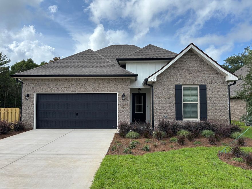 The CEDAR IV G in Bird Song at Hammock Bay community offers a 4BR, 3BA, open design. Upgrades added (list attached). Features: double vanity, garden tub, separate custom tiled shower, and walk-in closet in master, en suite bath in bed 2, kitchen island, walk-in pantry, boot bench in mudroom, covered rear patio, crown molding, framed mirrors, recessed lighting, smart connect WIFI thermostat, smoke/carbon monoxide detectors, landscaping package, architectural 30-year shingles, flood lights, and more!
Energy Efficient Features: water heater, electric kitchen appliance package, vinyl low E windows, and more! Energy Star Partner.
