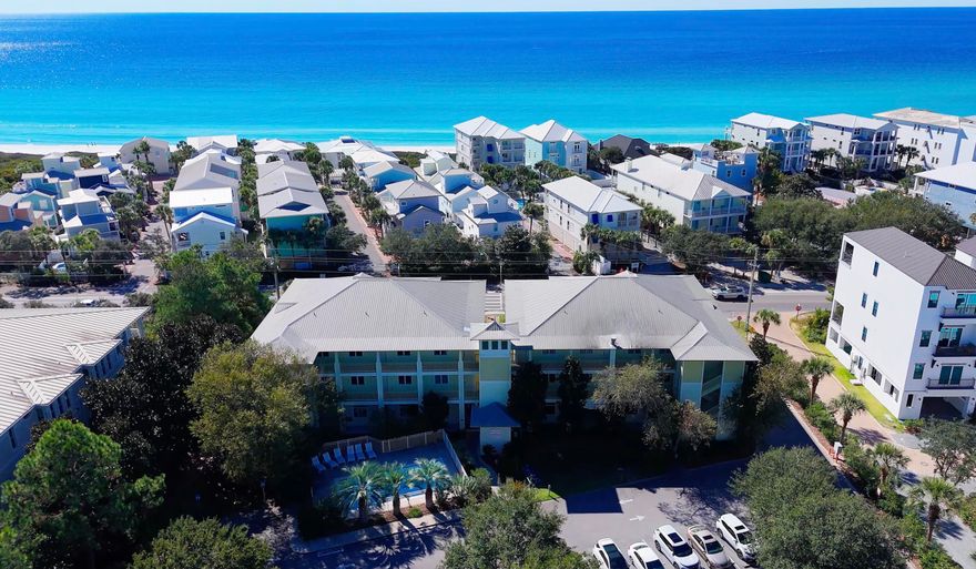THE PERFECT BEACH CONDO, PRICE IMPROVEMENT! Located in the heart of 30A in the sought-after Grand Isle Condominium, Seagrove Beach just 1.7 miles east of Seaside along Scenic Highway 30A. This beautifully updated one-bedroom, two-bath residence offers the ideal blend of coastal style, and prime location, perfect as a primary residence, second home, or investment opportunity.Wake up to the energy of 30A on your private balcony. Enjoy the deeded beach access directly across the street, then spend your days biking, dining, and exploring all that Seagrove and Seaside have to offer. Grand Isle's unique mixed-use setting has The Perfect Pig restaurant and boutique shops right downstairs, creating a true 30A lifestyle.,This premier condo is just steps from the beach and moments from everything