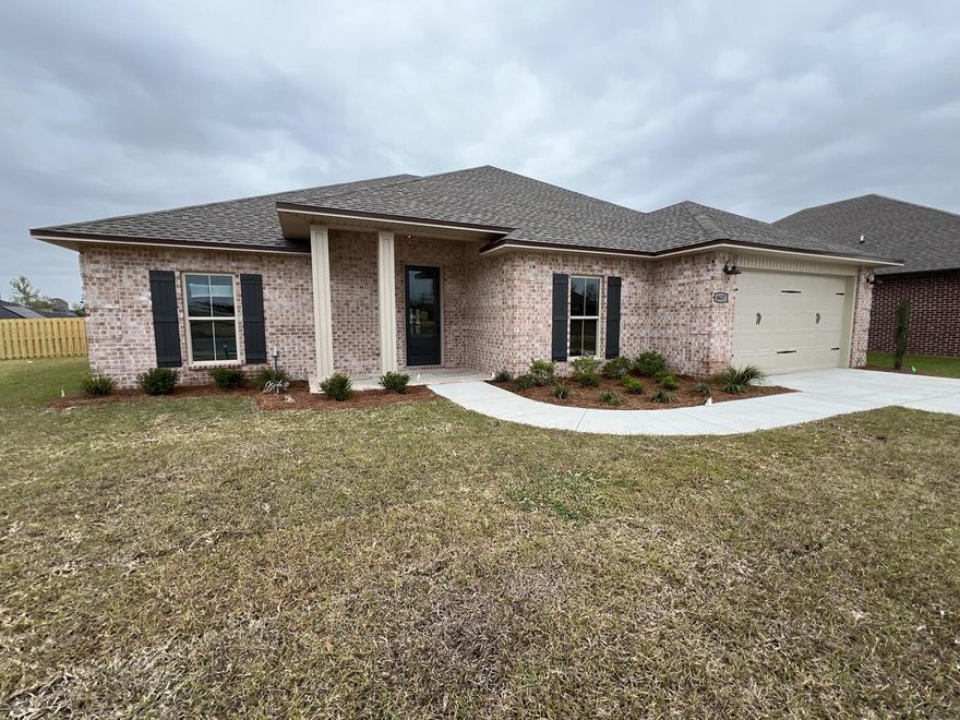 Under contract prior to completion. South of I-10 in the Gated Community of Chanan Estates. Family Friendly Cul-De- Sac. New Floor Plan. Brick on 4 Sides, 2 Car Garage with 8 FOOT TALL GARAGE DOOR - 5 Bedrooms, 3 Full Baths, Soaring Ceilings in the Main Areas, Nutmeg Hickory LV Plank Flooring Throughout with Tile in the Master Bath.