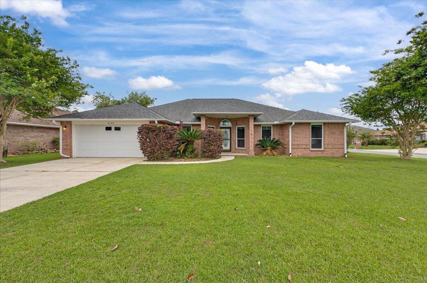 Welcome to this spacious four-bedroom, three-bathroom home with a bonus room, ideally located near the intersection of Lillian Highway and Blue Angel Parkway! Situated in a clean, HOA-managed neighborhood with streetlights, this property offers a central Pensacola location. With a 2021 roof and the windows replaced in 2017, the home is ready for its next owner. Inside, you'll find a large living room featuring high ceilings and a cozy gas fireplace.The kitchen is generously sized with white cabinetry, stainless steel appliances, a large island, and a breakfast nook for casual dining. The formal dining room provides a dedicated space for hosting, while the bonus room offers flexibility for a home office, playroom, or additional living area. The split primary suite offers privacy and include s a spacious en suite bathroom with double vanities, two closets, a soaking tub, and a separate shower. Additional bedrooms are thoughtfully positioned in their own corners of the home, each with access to bathrooms featuring tub/shower combinations. Step outside to enjoy the covered patio and fully fenced backyard, complete with a large 11'4" x 15'4" workshop/shed. A two-car garage and corrugated metal hurricane shutters adds even more convenience. Located just minutes from NAS Pensacola, Corry Station, and approximately 15-20 minutes from the beautiful beaches of Perdido Key, this home is also close to schools, grocery stores, restaurants, hospitals, and shopping. Enjoy nearby outdoor recreation with Big Lagoon State Park, Navy Point Park, and Blue Angel Park all within a short drive. With its spacious floor plan, desirable neighborhood, and prime location, this home is an exceptional opportunity in Pensacola!