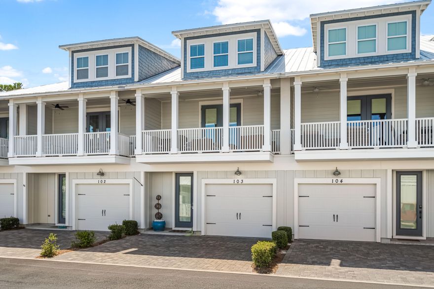 Nestled in the heart of Seagrove this immaculate three-story townhome features 2,452SQFT, (4) bedrooms, (1) large bonus room, (3.5) baths and (1) car-garage. 30A Townhomes is conveniently located on 30A giving you quick access to the beach, Eastern Lake, State Park trails, Greenway Station, restaurants, shopping and more! Your perfect coastal retreat with modern conveniences is waiting for you to start living your best beach life!