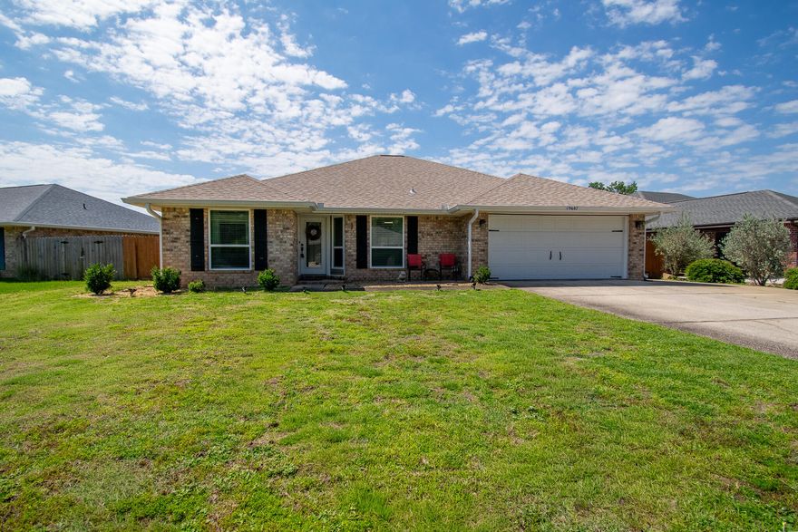 Welcome to this beautiful, move-in ready 4-bedroom, 2-bath home offering approximately 1,950 square feet in the highly sought-after community of Creetwood Place, conveniently located near Hurlburt Field.
This well-maintained home features numerous upgrades and desirable finishes throughout, including elegant travertine flooring in the main living areas and durable luxury vinyl plank flooring in all bedrooms. Ceiling fans are installed throughout the home for added comfort.
The spacious kitchen is equipped with a full stainless steel appliance package, including a refrigerator, smooth-top range, and dishwasher. Granite countertops, abundant cabinetry, and a built-in desk create a functional and stylish space perfect for everyday living. The generously sized great room offers high ceilings and ample space for gathering and entertaining.
The primary suite includes a beautifully updated bathroom featuring a newly tiled walk-in shower, dual closets, and a new vanity with marble countertops. The hall bathroom has also been updated with a new marble-top vanity.
Major system updates provide peace of mind, including all new impact-resistant windows and exterior doors installed in 2021, a new roof in 2022, water heater replaced in 2018, and HVAC system updated in 2018. Additional exterior features include a full gutter system with French drains designed to direct water away from the property, a 24kW Generac backup generator for temporary power restoration during outages, and Fiber Shield hurricane protection. The fully fenced backyard provides privacy and functionality, while the extended concrete driveway, gates on both sides of the home with rear walkways, a 220-volt garage outlet, and an 8x8 storage shed (to convey AS-IS) add even more value to this exceptional property.
This home combines comfort, thoughtful upgrades, and an ideal location--making it a must-see.