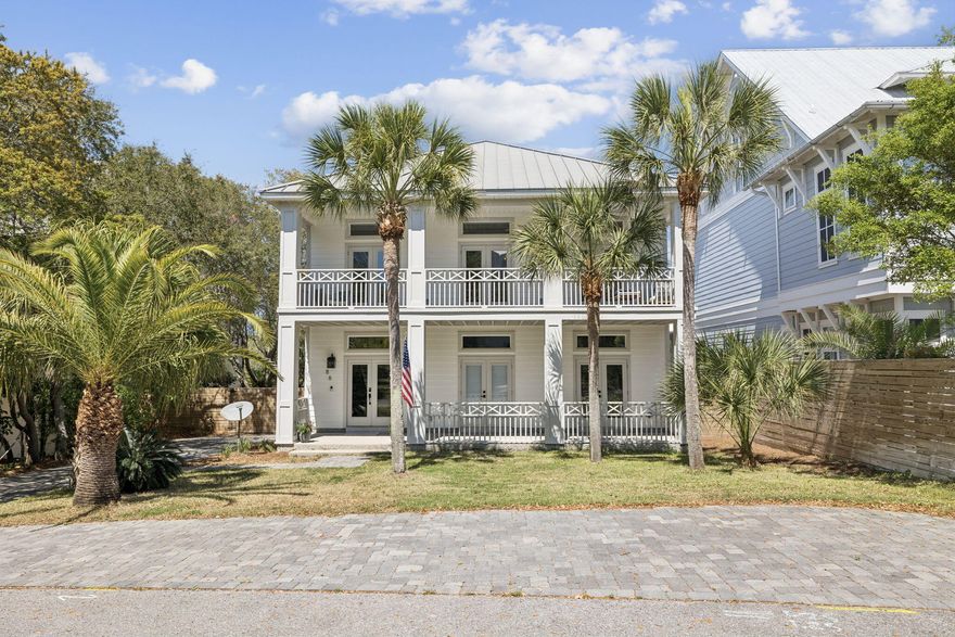 Nestled in the coveted Beach Highlands neighborhood and ideally located south of Scenic Highway 30A, this exceptional coastal retreat offers the perfect blend of privacy, space, and convenience. Just a short stroll away, enjoy deeded beach access and use of the sugar-white sands and emerald waters of the Gulf, while this beautifully designed home captures stunning gulf views and the very best of coastal living
Featuring 4 spacious bedrooms, 3.5 baths, a dedicated office, and two separate living spaces, the thoughtfully designed floor plan offers flexibility for both full-time living and vacation enjoyment. Expansive windows and inviting outdoor spaces create a seamless connection to the coastal surroundings, while the generous yard offers ample room to add a private pool and create your own backyard oasis.
Perfectly positioned within walking distance to some of 30A's most popular restaurants and local favorites, this home delivers an effortless lifestyle where beach days, dining, and relaxation are always just moments away. Rarely does an opportunity arise to own south of 30A  in one of 30A's most desirable neighborhoods--where gulf views, deeded beach access, and exceptional potential come together in one remarkable property. All information is believed to be accurate but should be verified.