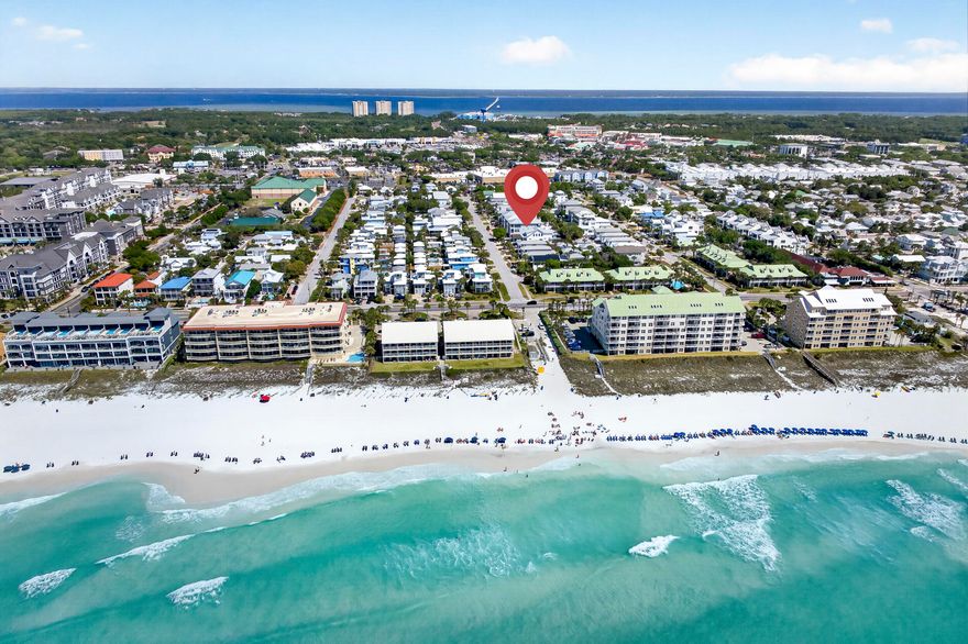Location, Location, Location! Looking to build in Crystal Beach? Don't miss this opportunity - No HOA, 500 feet to the beach, 50X150 Lot - 0.17Acres. Currently an existing structure on property & Private Pool. Nestled between multi million dollar homes and within 2 minutes to Destin's famous white sand beaches, this little gem offers so many possibilities - use it as a Turnkey fully furnished vacation rental now while you plan a new build or expansion for the future. Very FEW opportunities like this still exist in the Crystal Beach community -particularly with this proximity to the beach & the potential for future expansive Gulf views with new construction.