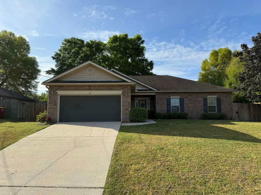 South Crestview, South of I-10! Highly desirable location with easy commute time of 15 minutes to 7th Special Forces Group Compound and 20 minutes to Eglin AFB.  Home has been lovingly maintained since it's construction in 2011 and truly feels like ''home'' from the minute you enter. Kitchen features gorgeous cabinets, stainless steel appliances. Master bedroom is spacious and has a great bathroom area, complete with double vanities, walk-in closet, garden soaking tub, and standalone shower. All 4 bedrooms are ample in space and spread out so the master bedroom has it's own privacy.