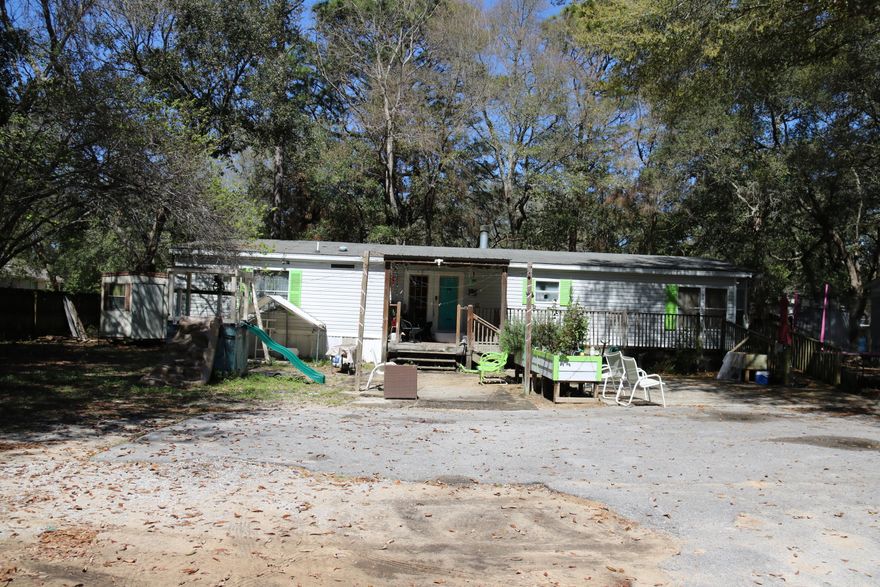 This 3 Br/2Ba manufactured home sits on a large lot in the Heart of FWB! Close to bases, shopping beaches and everything the Emerald Coast has to offer. This is 1 of 4 listings that could be purchased separately or as a package deal. Ask for details.