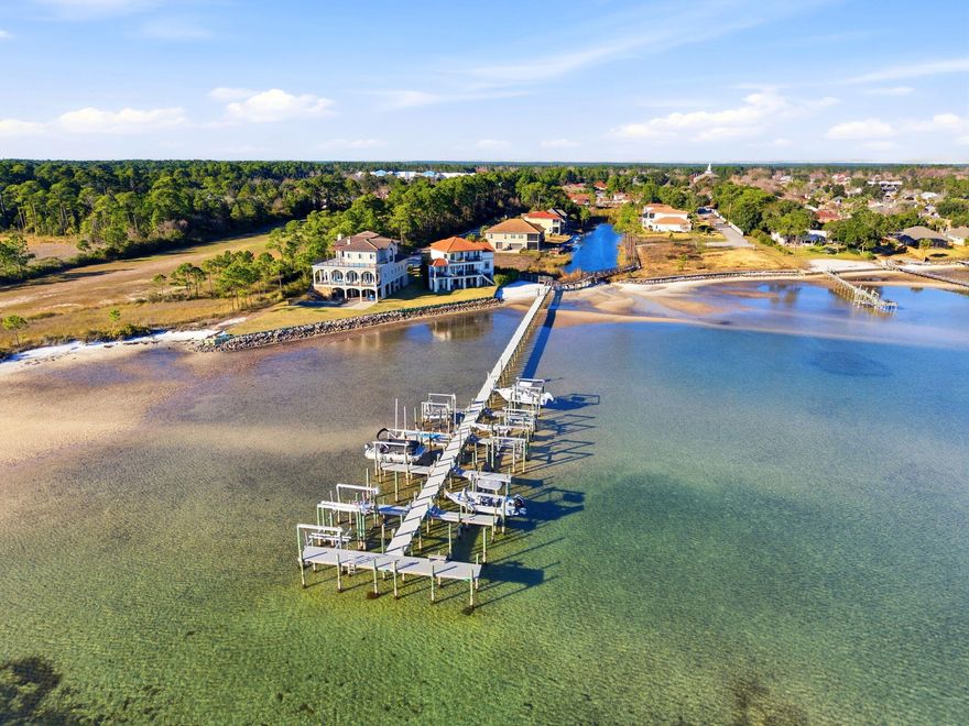 Welcome to the desirable gated community of Palmetto Preserve--home to one of the last remaining waterfront lots in Navarre.

This exceptional property offers pristine water clarity, deeded beach access, and a private boat slip--a rare privilege, as not every home in the community has one. Build your dream home and enjoy immediate access to the water from day one.

Located in East Navarre, Palmetto Lake Preserve is conveniently close to top-rated schools, shopping, and Hurlburt Field Air Force Base, while still offering privacy and tranquility. The low HOA of just $115/month truly delivers value, covering a beautiful gated entrance, underground utilities, well-lit paved roads, a community dock, and meticulously maintained beach access. The lot features approximately 165 feet of total water frontage and spans .39 acres, providing ample space for a luxury custom home. A Geo-Con soil study has already been completed, allowing your builder to review and move forward without delay. In addition, the seller is providing a survey at their expense, along with a potential building floor plan that may be used or customizedvaluable tools to help bring your vision to life.

Nestled in a quiet cul-de-sac, the community is thoughtfully designed with a Y-shaped entrance leading to two cul-de-sacs, creating minimal traffic and a peaceful setting. With only two neighboring waterfront homes, you'll enjoy exceptional privacy.

Spend your days dolphin watching, boating, kayaking, fishing, and soaking up the Florida sunjust minutes from Navarre Beach.

All showings must be accompanied by a REALTOR® due to gated access.

This is truly one of the finest buildable waterfront lots remaining in Navarrea rare opportunity to secure luxury, lifestyle, and long-term value.