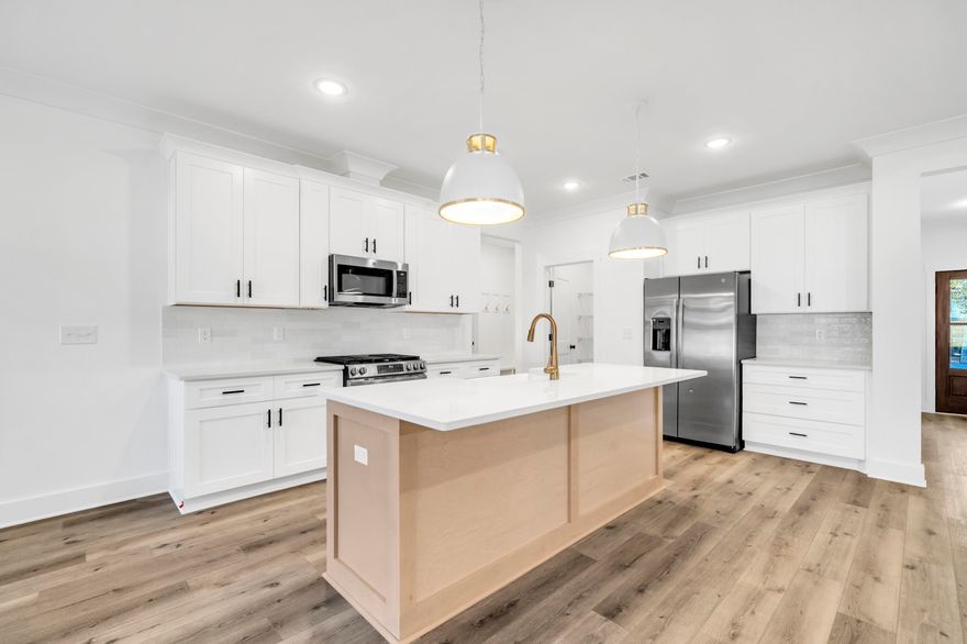 THIS HOME IS TO BE BUILT on a HUGE LOT - BUYER CAN MAKE FINISH SELECTIONS FROM BUILDERS OPTIONS.
Estimated closing date to be 5 months from accepted offer. Fence, Blinds & Fridge included with a full price offer.
 The builder pays doc stamps on the deed, title fees and will provide a final survey at closing.
 
This is not your average builder grade home, this home comes with a custom high-end feel. Some finishes include quartz countertops throughout, soft close cabinets, LVP flooring- no carpet, a gas package and so much more! The primary bedroom is spacious with his & her closets, tiled walk-in shower, and a soaking tub. Bedrooms 2 and 3 share a bathroom while the 4th bedroom is en suite. The gourmet kitchen offers high end finishes to include a beautiful backsplash, tons of storage space and an GE appliance package featuring a gas range. The front porch is the perfect spot to enjoy a cup of coffee, while the back porch is the perfect spot to relax in the evening. Home is conveniently located in an established neighborhood just 3 miles to the emerald waters of Okaloosa Island. This home is a short distance to Hurlburt Airforce base and Eglin Airforce base. The local grocery store is just down the street too. Do not miss your chance to customize your new home!