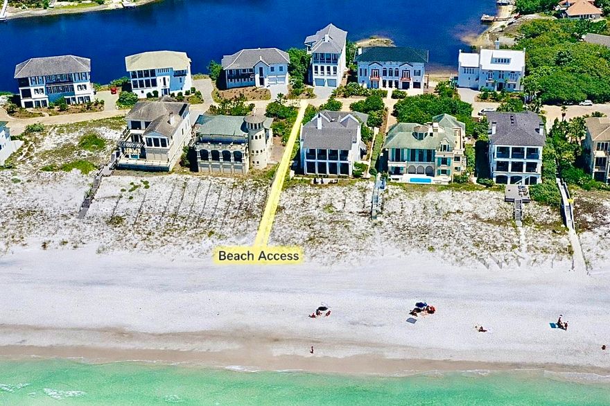 Welcome to an exceptional coastal retreat in the gated, non-rental community of Stallworth Preserve — 68 Stallworth Blvd. This masterfully designed 3-story home, built in 2021, embodies refined beach living with sweeping views of the white sand beach and emerald green waters of the Gulf. As if Gulf views weren't enough, this gem is located on a coastal dune lake as well. Step inside to discover ~3,908 sq ft of living space highlighted by 5 spacious bedrooms and 7 baths (five full, two half). On the ground level you'll find a welcoming entry, laundry area, a two-car attached garage, and an amazing outdoor living area complete with a summer kitchen and a private pool — all overlooking the serene coastal dune lake. Upstairs, four bedrooms each come with their own ensuite bath, offering privacy and comfort for residents or guests. The top floor is dedicated to living at its finest: a luminous living room, dining area, and gourmet kitchen all arranged to maximize the stunning Gulf and lake views. Also on this level is an expansive master suite, making this the ultimate retreat space. This home combines beach house charm with modern amenities: double-pane windows, storm-ready doors, ceiling fans, a tankless water heater, and efficient electric systems. Outside, the property sits on an ~8,712 sq ft lot in a private, secluded enclave with direct beach access located just across the driveway. A rare find in this prized 30A neighborhood. Whether you're seeking a luxury retreat, a coastal vacation base, or a high-end investment property, 68 Stallworth Blvd presents a rare opportunity combining privacy, panoramic water views, and turnkey elegance, in a location that offers both serenity and access to the Gulf.