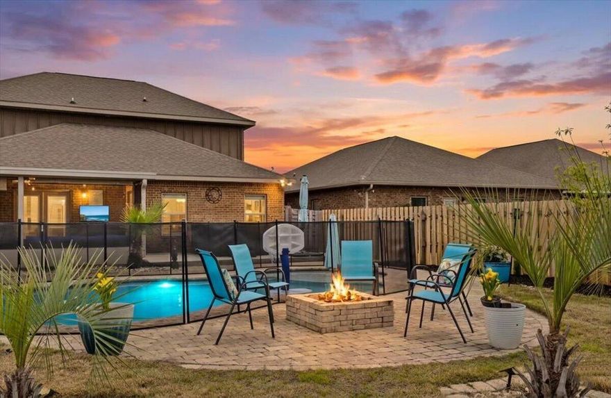 Welcome to Waterford Sound!! This 2-story brick home with 5 bedrooms, 2.5 baths with an additional upstairs living area has been immaculately maintained.  Enjoy the tiled downstairs living area, dining area, kitchen, laundry and the 2.5 baths. Granite countertops in kitchen and bathrooms. 
Master bedroom on the main level and 4 more bedrooms upstairs along with a second living space.  
Outdoor living at its best.  The screened in porch out back opens up to a beautifully landscaped backyard complete with a jacuzzi and saltwater-Gunite pool (2023) surrounded by a custom paver-patio complete with a firepit.
It's not going to last long.