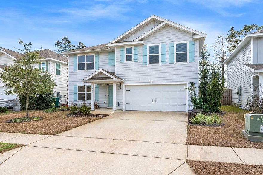 Discover exceptional value in this beautifully maintained 5 bedroom, 3 bath Hayden floor plan, built in 2020 and ideally situated on a quiet cul de sac in the highly desirable Hammock Bay community. With its newer construction, all major components including the roof, HVAC system, and appliances are in great condition, offering peace of mind and long term value.

The first floor offers a dedicated office or guest bedroom with a full bath, while upstairs features a spacious owner's suite, additional bedrooms, and a versatile bonus room.

The kitchen includes an island, pantry, LVP flooring, and a Smart Home package, blending style with modern convenience. The owner's bath offers a garden tub, separate shower, water closet, and walk in closet. Step outside to a gorgeous backyard with lush landscaping and plenty of space to relax or entertain. Most of the furniture is negotiable, creating an easy move in ready opportunity if desired.

Residents of Hammock Bay enjoy resort style amenities including multiple pools, clubhouse, fitness center, playgrounds, pickleball, basketball, and tennis courts, and more. A wonderful opportunity to enjoy comfort, functionality, and vibrant community living.