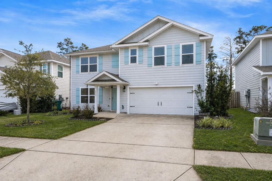 Discover exceptional value in this beautifully maintained 5 bedroom, 3 bath Hayden floor plan, built in 2020 and ideally situated on a quiet cul de sac in the highly desirable Hammock Bay community. With its newer construction, all major components including the roof, HVAC system, and appliances are in great condition, offering peace of mind and long term value.

The first floor offers a dedicated office or guest bedroom with a full bath, while upstairs features a spacious owner's suite, additional bedrooms, and a versatile bonus room.

The kitchen includes an island, pantry, LVP flooring, and a Smart Home package, blending style with modern convenience. The owner's bath offers a garden tub, separate shower, water closet, and walk in closet. Step outside to a gorgeous backyard with lush landscaping and plenty of space to relax or entertain. Most of the furniture is negotiable, creating an easy move in ready opportunity if desired.

Residents of Hammock Bay enjoy resort style amenities including multiple pools, clubhouse, fitness center, playgrounds, pickleball, basketball, and tennis courts, and more. A wonderful opportunity to enjoy comfort, functionality, and vibrant community living.