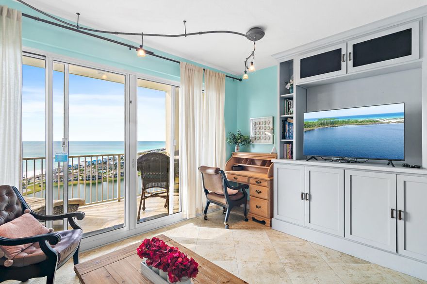 Experience elevated coastal living at 122 Seascape Blvd, Unit 2205 -- a refined retreat within Ariel Dunes II at Seascape Beach Resort. This fully furnished 1- bedroom, 1.5-bath condo blends comfort with breathtaking views, offering the ideal escape for beach lovers. From the spacious private balcony, take in panoramic views of the Gulf, Stewart Lake and spectacular sunsets that paint the sky each evening. Inside, the open-concept layout is designed for both relaxation and entertaining, with stylish furnishings and a bright, inviting atmosphere. Ariel Dunes II provides resort style amenities, including three expansive pools, a state-of-the-art fitness center, the popular Cabana Café, and a large grilling area perfect for gatherings. Owners and guests also enjoy full access to the unparalleled offerings of Seascape Resort with two additional pools, multiple tennis and pickleball courts, a golf course and deeded beach access. Whether you're seeking a primary residence, a refined second home, or a strong investment property, this condo places you at the heart of Miramar Beach's premier coastal destination!
