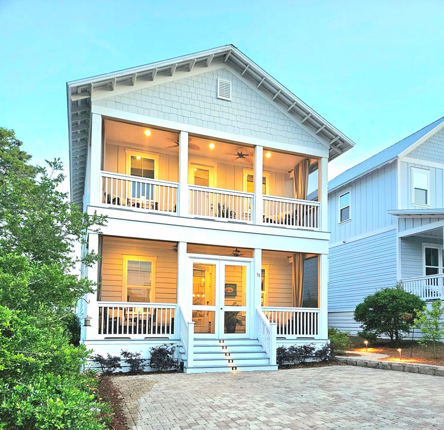 One of only a handful of homes along 30A within walking distance to the beach priced under $1 million, this proven high-performing short-term rental offers EXCEPTIONAL INCOME HISTORY and effortless coastal living. Beautifully furnished and fully turnkey, the home is ideally located in sought-after Highland Parks, just a short walk to the resort-style community pool and minutes from the beach.

Extensively upgraded throughout, the home features hardwood floors, three screened porches, beautifully renovated bathrooms, designer lighting on dimmers, and a spacious primary suite with an oversized soaking tub. The thoughtfully updated kitchen includes brass hardware, a touch-faucet single-vessel sink, and additional pantry and closet storage.

Outdoor spaces are equally inviting, with mature privacy landscaping, warm, hard-wired landscape lighting, a fenced backyard, and a fire pit designed for easy entertaining after a day at the beach. Additional upgrades include an oversized Maytag washer and dryer, low-noise dishwasher, and hospital-grade UV air purification system.

With a strong rental history already in place, this is a rare opportunity to own a fully operational, income producing property in one of 30A's most desirable communities - ideal as a second home, investment, or both.