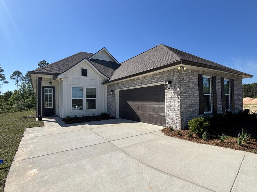 The AUBRY III H in Natureview community offers a 4BR/2BA open design. Upgrades added (list attached). Special Features: double vanity, garden tub, separate custom tiled shower, and walk-in closet in master bath, tray ceiling in master bed, walk-in pantry, double vanity in 2nd bath, covered rear patio, undermount sinks, crown molding, LED lighting, ceiling fans in living and master, framed mirrors in all baths, smart connect WIFI thermostat, landscaping, architectural 30-year shingles, flood lights, and more!
Energy Efficient Features: water heater, electric kitchen appliance package, vinyl low E windows, and more! Energy Star Partner.